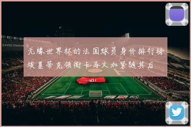 无缘世界杯的法国球员身价排行榜埃基蒂克领衔卡马文加紧随其后